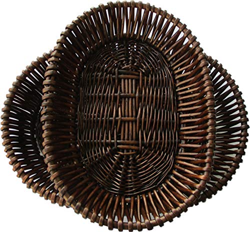 Hoito-Handmade-Oval-Shape-Wicker-Storage-Baskets-Set-of-2-for-HomeKitchenShop-and-Markets-Espresso