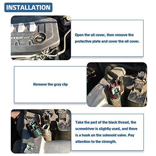 Intake & Exhaust Camshaft Position Actuator Solenoid Valve Control Kit For Chevy Cobalt, HHR, Malibu, Equinox, GMC Terrain, Pontiac G6 & more GM Vehicles 2.0L 2.2L 2.4L Replaces # 12655421, 12655420 - Thumbnail 4