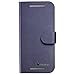 HTC One Remix / One mini 2 Case - GreatShield SHIFT LX Leather Wallet Stand Case Flip Folio Cover with Card Slots for HTC One Remix / One mini 2 (2014) (Blue)
