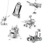 fascinations-Metal-Earth-Space-3D-Metal-Model-Kits-Hubble-Telescope-Apollo-Lunar-Rover-Apollo-Lunar-Module-Mars-Rover-Kepler-Spacecraft-Voyager-Set-of-6