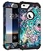Hocase for iPhone 6s Case/iPhone 6 Case, Shockproof Heavy Duty Soft Silicone Rubber Bumper+Hard Plastic Hybrid Protective Case for iPhone 6s/iPhone 6 (4.7-inch Display) - Mandala in Galaxy
