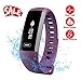 Smart Watch, Fitness Tracker, READ R5.PRO Heart Rate Monitor Blood Pressure Bracelet Pedometer Activity Tracker Sleep Monitoring Call SMS SNS Remind Watch for Android iOS (Purple)