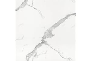 practicalWs Peel and Stick Tile Backsplash 10-Sheet, Marble Wall Tiles Stick on Backsplash for Kitchen, Bathroom, Laundry Room, White with Grey Waterproof Vinyl Tile, 11.8"x11.8" Self-Adhesive Panel