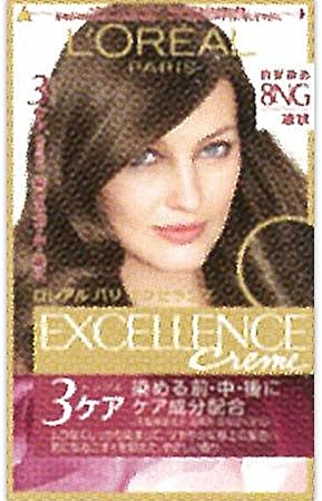Amazon ロレアルパリ エクセランス ヘアカラー 液状 8ng ロレアル パリ エクセランス おしゃれ染め 通販