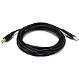 Monoprice 10ft Gold Plated 28/24AWG USB 2.0 A Male to B Male Cable