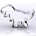 T-Rex Dinosaur, Sweet Cookie Crumbs Cookie Cutter, Stainless Steel, Dishwasher Safe