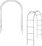 Garden Mile Garden Arch 2.4m Heavy Duty Steel Arbour Frame view 3