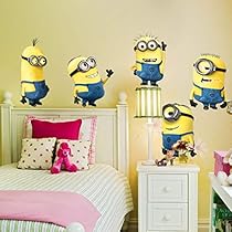 Despicable Me 2 Wall Stickers For Room Kid Decor Minions Removable