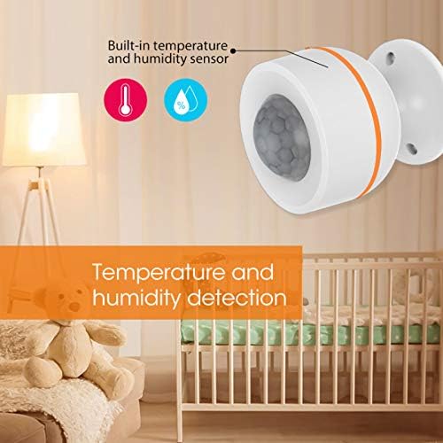 BAHER 3 in 1 Smart Motion Sensor PIR Motion Sensor Temperatur Feuchtigkeit Sensor 247 Echtzeit berwachung App Instant Alert Zigbee Hub Erforderlich