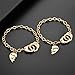 Lux Accessories 2 Piece Partners in Crime BFF Handcuff Bracelet Set