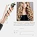 SwanMyst Curling Iron 1 Inch Ceramic Tourmaline Barrel, Hair Curling Wand with Anti-Scald Insulated Tip, Dual Voltage, 265°F - 430°F for All Hair Types with Heat Resistant Glove