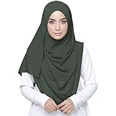 LMVERNA Solid Color Bubble Chiffon Scarf for Women Fashion Soft Hijab Long Scarfs Wrap Scarves
