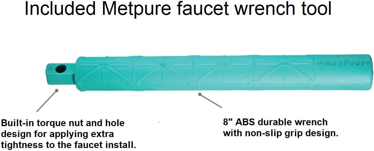 Metpure Reverse Osmosis Dinking Water Non Air Gap RO Faucet Filtration System Water Dispenser Spout (Venetian Bronze) With Drinking Water Faucet Wrench RO-FW148 - - 