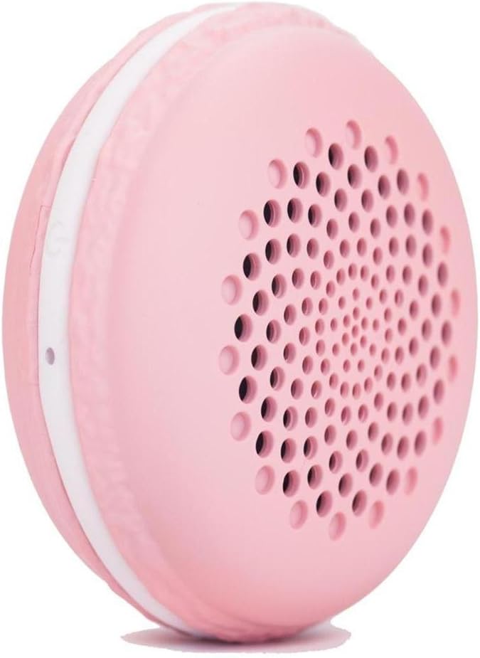 Macaron Small Bluetooth Speaker for Indoor Outdoor Sport Travel, Blue Tooth Loudspeaker Soundbox Birthday Gift's for iPhone Women Kids Teenage Daughter Pink