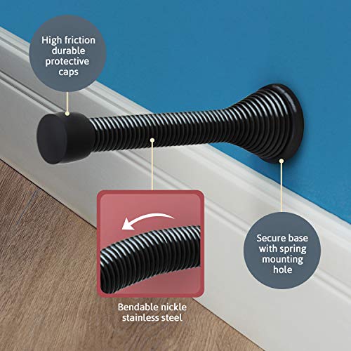 How To Install Spring Door Stop Install the doorstop over the hinge