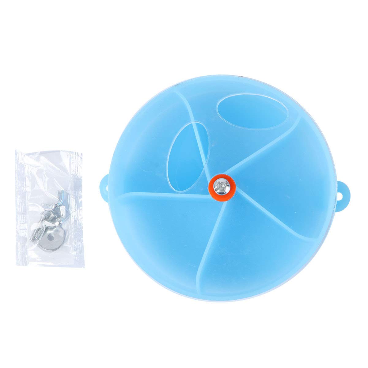 ULTECHNOVO Bird Foraging Wheel Food Ball Rotate Training Toy Parrot Feeder Interactive Bird Cage Toy