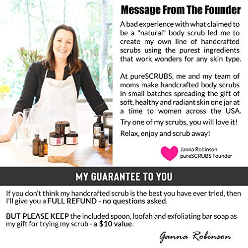 pureSCRUBS Premium Pink Himalayan Salt Body Scrub Set Large 16oz CITRUS SCRUB, Organic