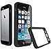 iPhone SE Case, RhinoShield [CrashGuard] 11 ft Shock Absorption Ultra Thin Bumper Frame with & Free Back Transparent Skin. Slim Heavy Duty Protection. Also for iPhone 5 / 5s - Black