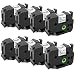 Airmall Compatible Label Tape Replacement for TZ TZe-251 24mm 1 Inch, 8 Pack, Black on White Laminated Label, Work with P-Touch PT-D600 PT-P700 PT-P750W 0.94 inch (24mm) X 26.2 feet (8m) primary