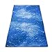 SYOURSELF Yoga Towel-72 x24 - Non Slip,Ultra Absorbent,Soft-Perfect Microfiber Hot/Skidless/Bikram Yoga Towel for Fitness, Exercise,Sports& Outdoors +Travel Bag(Yoga Towel: Blue Starry, L:72