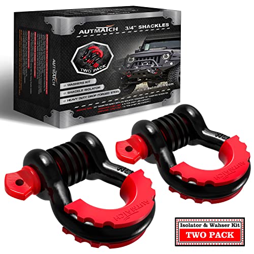 AUTMATCH D Ring Shackle 3/4" Shackles