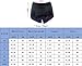 Twotwowin Women's 3D Padded Cycling Shorts Coolmax Quick Dry Lightweight Breathable Bicycle Bike Underwear (8-S(Waist 25.2''-30.0''))