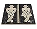 Bathroom Wall Art Funny Wood Sign for Mens and Womens Unisex Door or Decoration