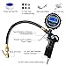 KGYECLEAR Black Digital Display Car Tire Pressure Gauge, Tire Tire Pressure Detection, Medium 250 PSI Air Chuck Tire Pressure Gauge for Cars, Trucks, SUVs Etc.(Batteries not included)