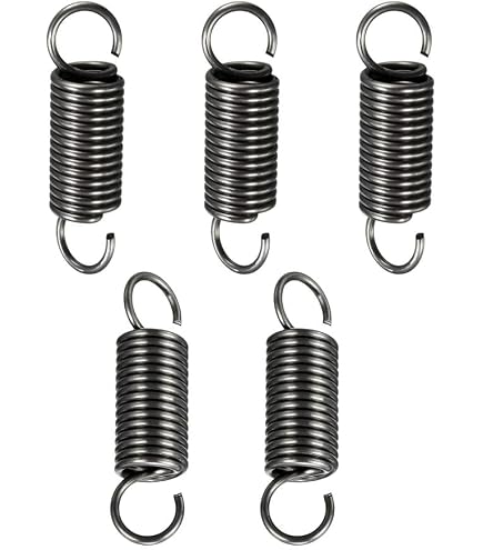 Lot De 5 Ressorts De Tension Acier Inoxydable Avec Crochets | Longueur 50 Mm, Diamètre 12 Mm | Pour Meubles, Portails, Bricolage