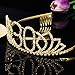 Frcolor 30th Birthday Tiara Crystal Rhinestone Women Crown with Combs (Gold)