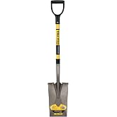 TruperTruPro 30-Inch Garden Spade (Model 31202 / PES-F) | Heavy-Duty Fiberglass D-Handle, Turned Steps Flat Blade Edging Shovel for Trenching, Bordering, and Root Slicing