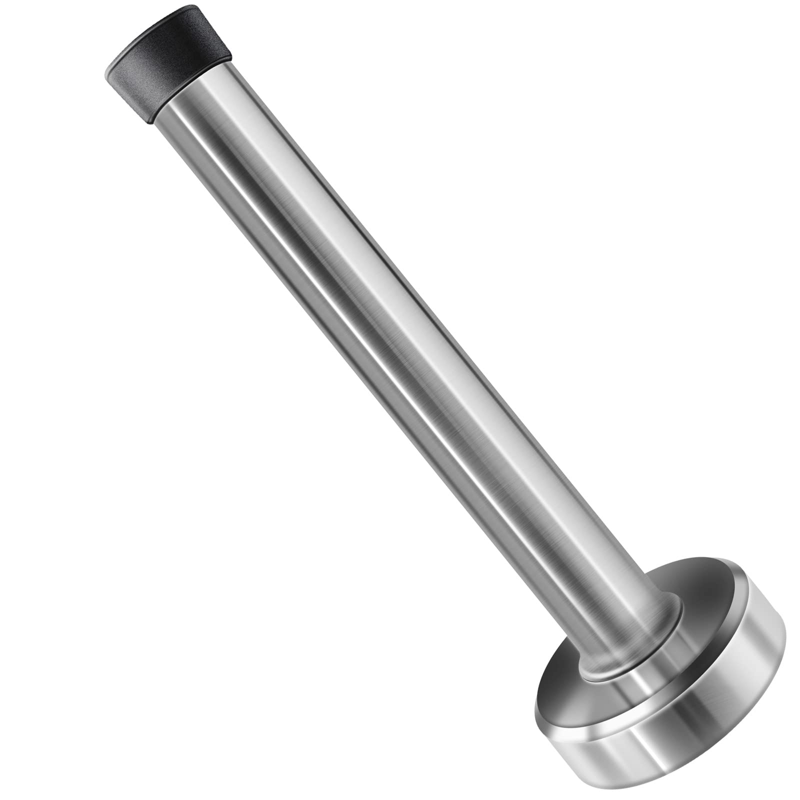 Door Stopper, Door Stops, 6 Inch Extra Long Doorstops, Brushed Stainless Steel, Door Stoppers for Skirtings with Rubber Bumper Door Holder Stop Indoors Outdoor, Silver
