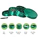 DCOU Zinc Alloy Herb Grinder with Magnetic Lid, Sifter and Pollen Scraper, 4-Piece, 2.14