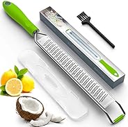 Updated 2021 Version Lemon Zester & Cheese Grater – Premium Stainless Steel - A Sharp Kitchen Tool for Gin