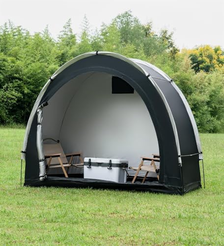 THE WHITE SHOP Bike Storage Shed Tent,Outdoor Portable Bicycle Storage Sheds,Bike Covers Shelter for Motorcycle,Garden Tools,Toys,Lawn Mover