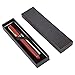 Pen Gift Set - Rosewood Luxury Ballpoint Pen for Personal, Executive Use, Red with Gold Accents - 5.7 x 0.5 x 0.5 Inches