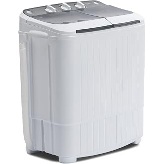 KUPPET Washing Machine, Compact Twin Tub Wash&Spin Combo For Apartment ...