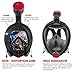 Full Face Snorkel Mask Set – One Piece Snorkeling Gear – Leak Proof, Anti-Fog, Auto-Dive Mode & Auto-Drain - Foldable for Compact Storage - GoPro Camera Mount to Record Diving Adventures – Wide View