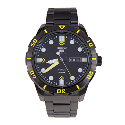 Seiko 5 Sports #SRP679 Men's Black IP Stainless Steel 100M Automatic Watch