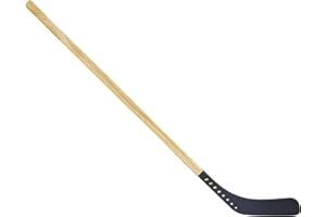 PRISP Fused Street Hockey Stick - Wood Shaft and Fused Plastic Blade; 40" 48" 52" 57" - Made in Canada