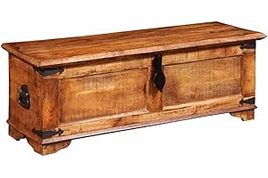 vidaXL Storage Chest One-of-a-kind due to the unique grains Solid mango wood