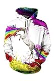 Pink Queen®Animal Printed Big Pockets Drawstring Hoodie Sweatshirt
