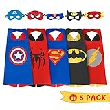 iGearPro Cartoon Dress up Costumes Satin Capes Set with Felt Masks for Boys