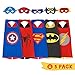 iGearPro Cartoon Dress up Costumes Satin Capes Set with Felt Masks for Boys