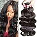 Jolia Hair 8A Grade Virgin Brazilian Body Wave 3 Bundles with 4x4 Free Part Lace Closure 100% Unprocessed Brazilian Human Hair Weave Extensions(20 22 24 + 46 closure)