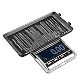 WAOAW 200 x 0.01g Reloading Digital Pocket Stainless Jewelry Scale Gram, 0.0001oz Resolution