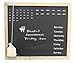 Royal Brands Chalkboard Calendar Wood Frame Chalk Board Daily Message Wall Calendar Decorative Rustic Look Family Blackboard Task Planner Home Office or Classroom (Rectangle)