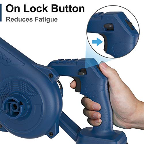 ENZOO Cordless Leaf Blower / Dust Vacuum 2in1 Designed for Light Yard