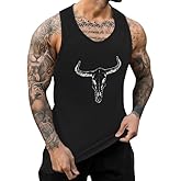 ONLYSTORY Mens Graphic Tank Tops Crewneck Gym Muscle Beach Hawaii Sleeveless Shirts