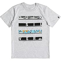 Quiksilver Big Boys' Short Sleeve Graphic Tee, Athletic Heather, S/10